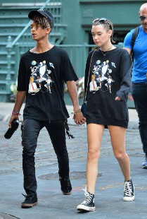 Jaden Smith with his ex-girlfriend Sarah Snyder.